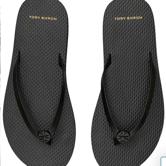 Tory Burch Black Flatform Flip Flop NWT - Picture 3 of 12
